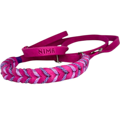 Guinzaglio Retriever in Cuoio Nabuk Lilla – Robusto, Elegante e Confortevole per Cani di Tutte le Taglie