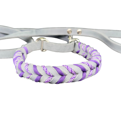 Guinzaglio Retriever in Cuoio Nabuk Grigio – Robusto, Elegante e Confortevole per Cani di Tutte le Taglie