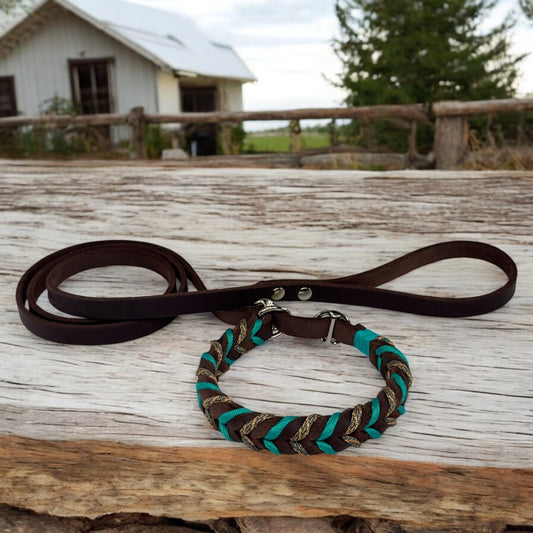 Guinzaglio Retriever in Cuoio Nabuk Marrone – Robusto, Elegante e Confortevole per Cani di Tutte le Taglie