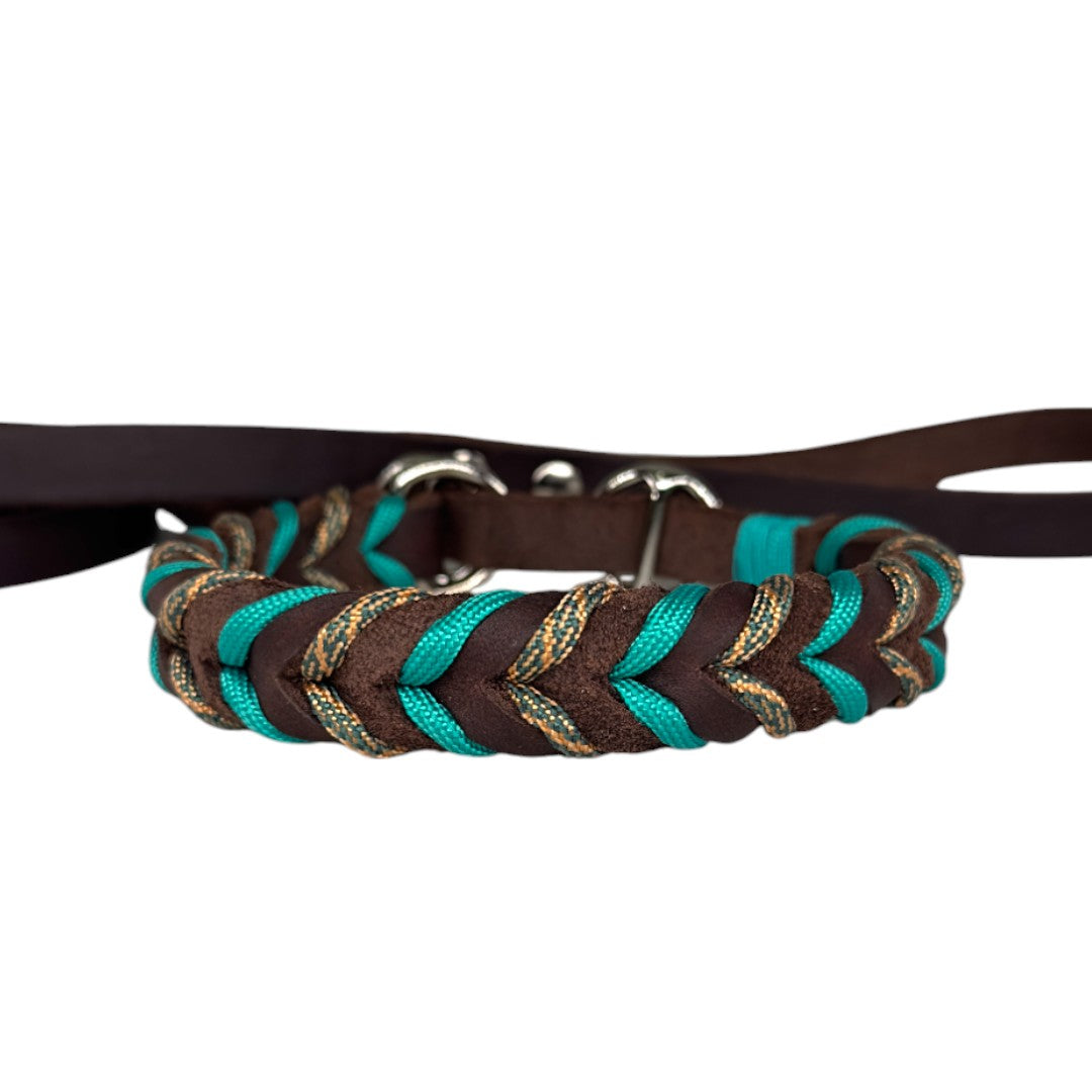 Guinzaglio Retriever in Cuoio Nabuk Marrone – Robusto, Elegante e Confortevole per Cani di Tutte le Taglie