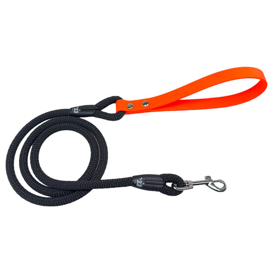Guinzaglio cane PawPath In corda e Biothane Arancio