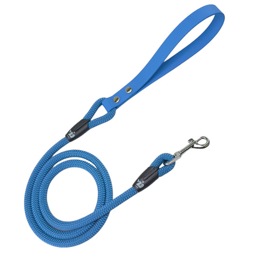 Guinzaglio cane RoverTether In corda e Biothane Blue