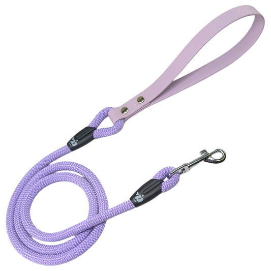 Guinzaglio cane HoundHold In corda e Biothane Lilla